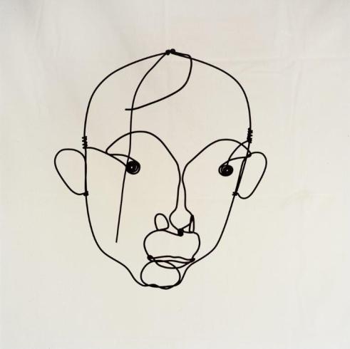 Calder portrait of Miro made with wire