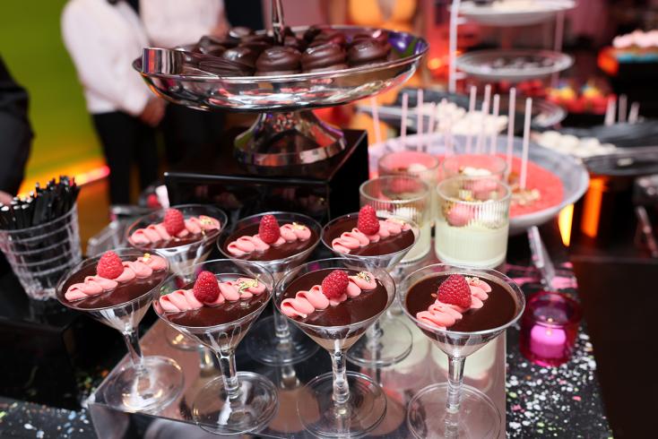 Guests at the Annual Gala After Party wearing black tie