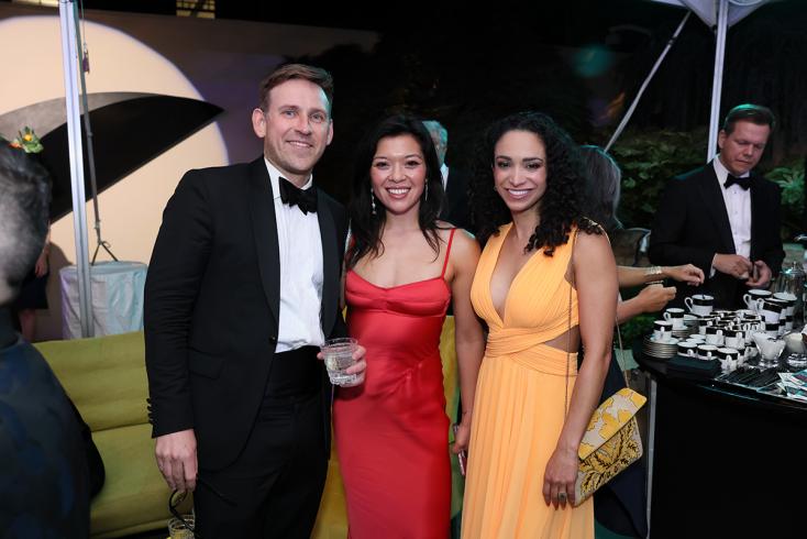Guests at the Annual Gala After Party wearing black tie
