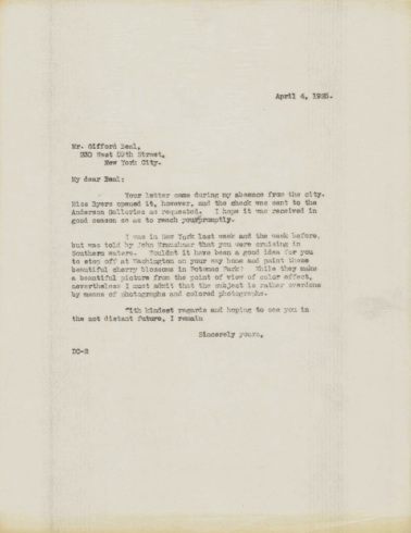 Typescript letter.