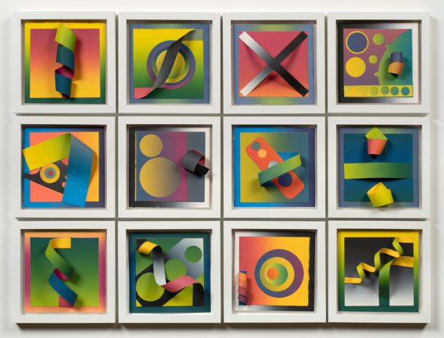 Gail Shaw-Clemons (Washington, DC) Shorthand Revisited 2025 Charbonnel Aqua Wash printing ink on 100% rag paper 27 x 36 x 5 in.