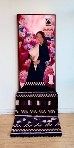 Hannah Attallah mixed media work