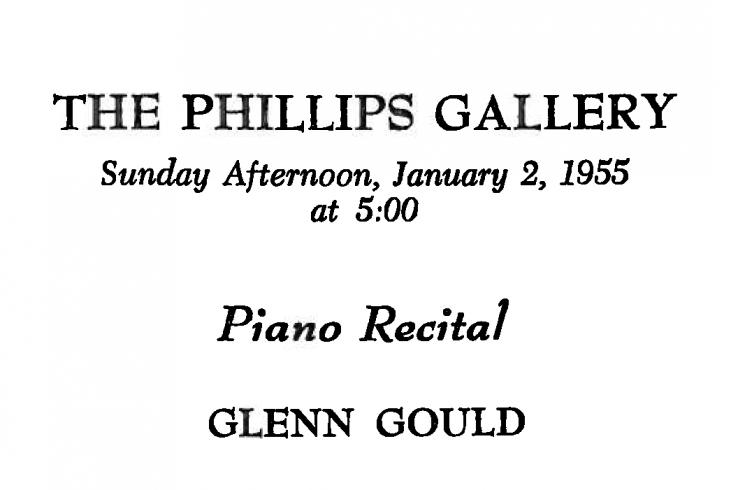 Gould at the Phillips