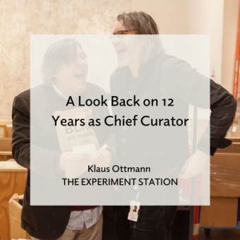 Promo for Klaus Ottmann 12 Years as Chief Curator blog