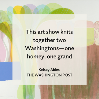 Promo for Lou Stovall review in Washington Post
