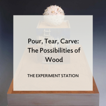Promo for Pour, Tear, Carve: The Possibilities of Wood blog